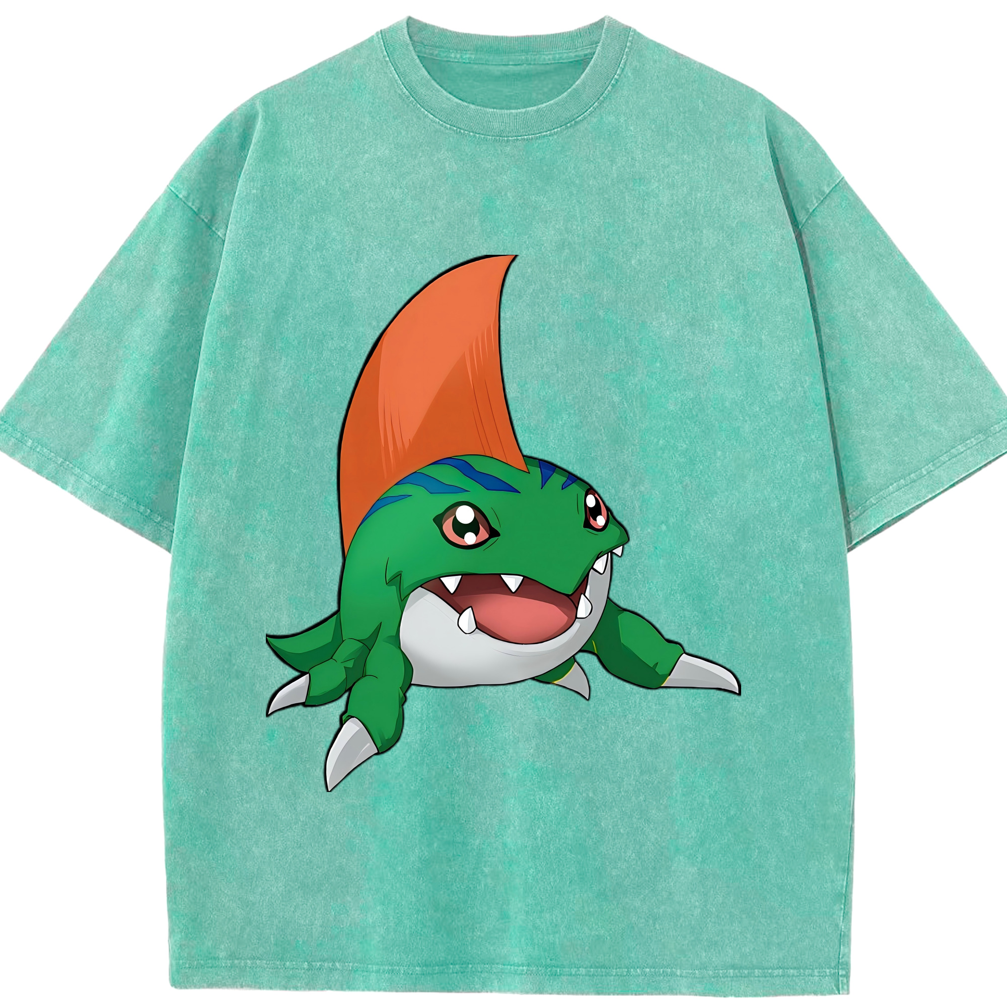 （画像用） Digimon デジタルモンスター/デジモン 綿100% ヴィンテージ風 半袖Tシャツ（フロントプリント）